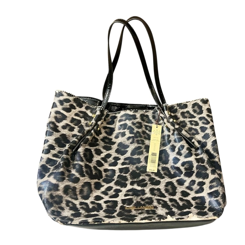 Hostess Pick 🥳☄️ Leopard Print Tote Bag with Black Handles